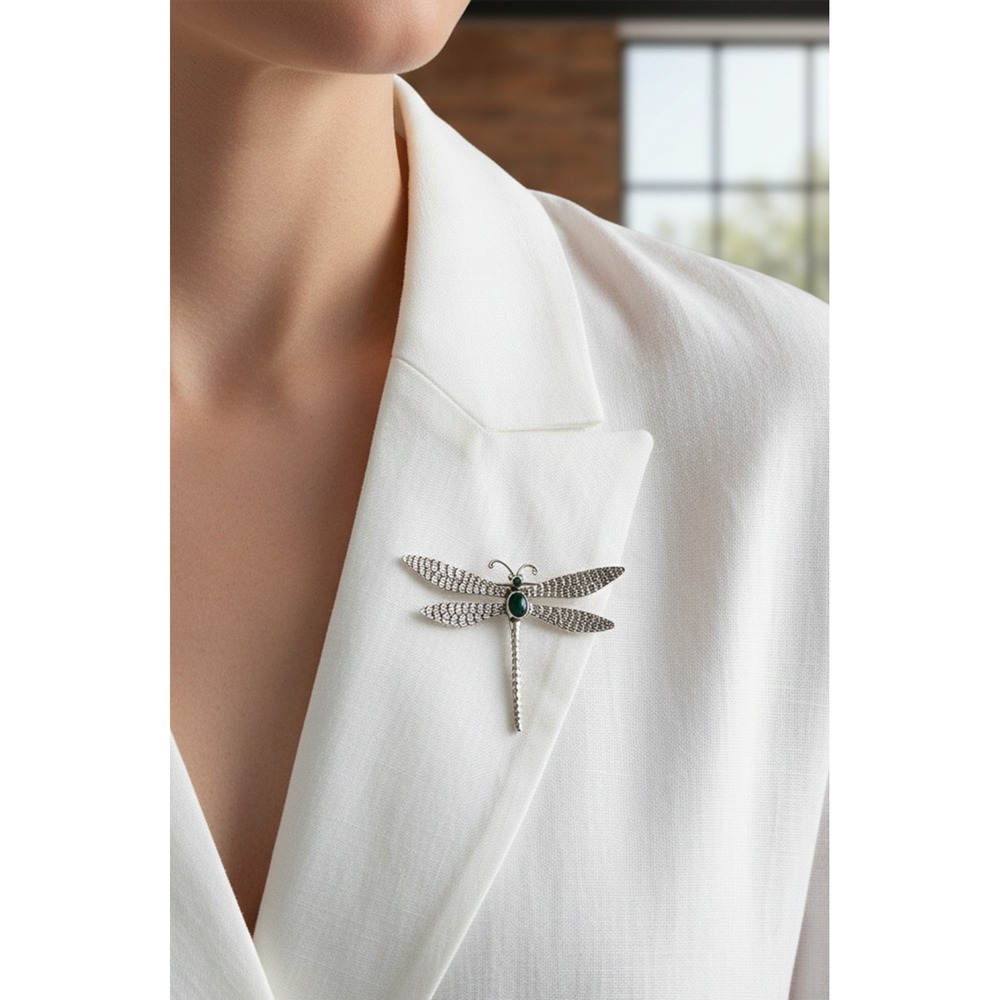 Navajo Dragonfly Brooch Pin Lapis Handmade Native Am Jewelry‎ **